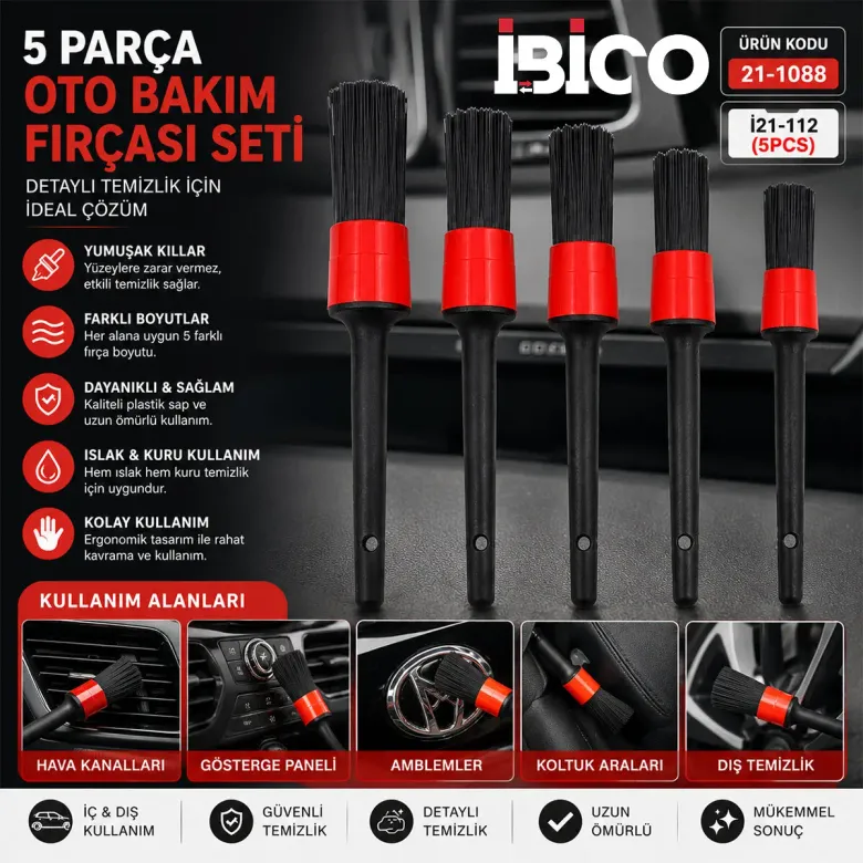 5PCS OTO BAKIM FIRÇASI (4745)