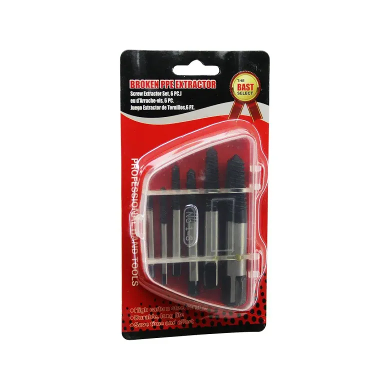 6 PCS  HASARLI VİDA ÇIKARICI SET -  SOLA DÖNEN  KLAVUZ UÇ (4745)