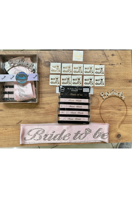 60112024 Dorado Gold Bride Taç Ve Kuşak Seti Bride To Be