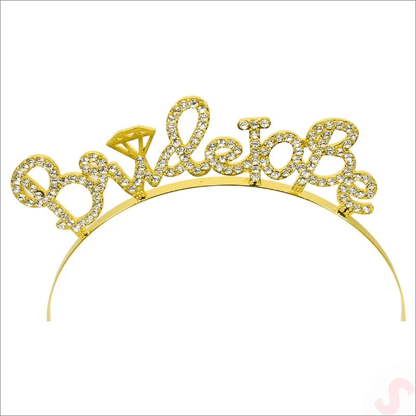 60112024 Dorado Gold Bride Taç Ve Kuşak Seti Bride To Be