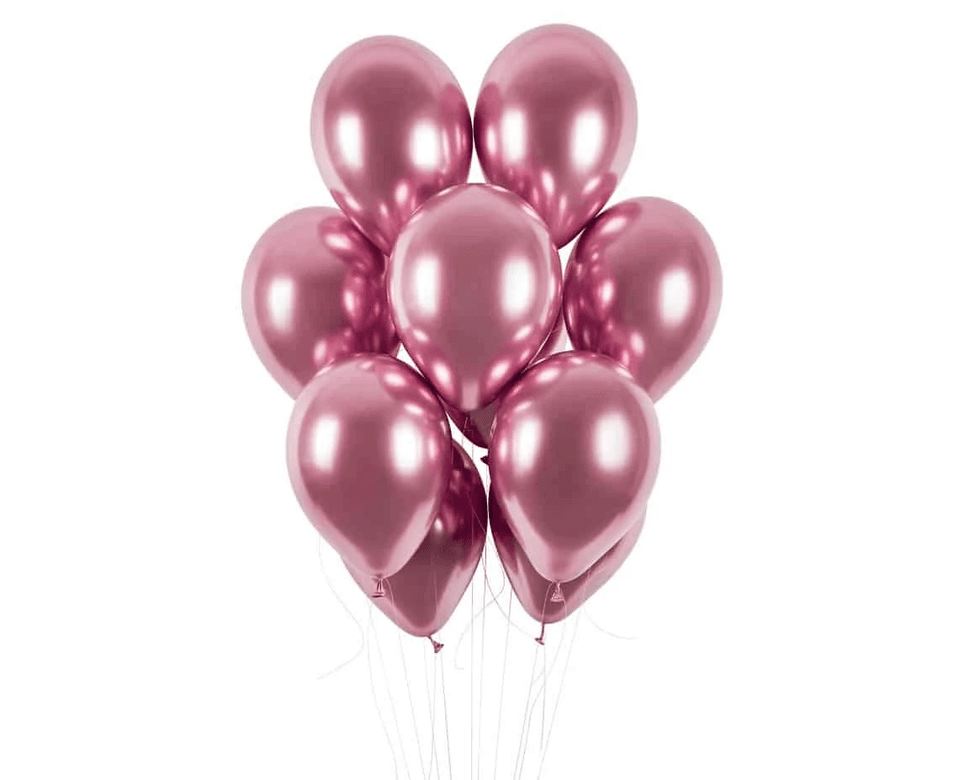 60302024 Gemar 50'li Metalik Pink Rose Balon 33*13