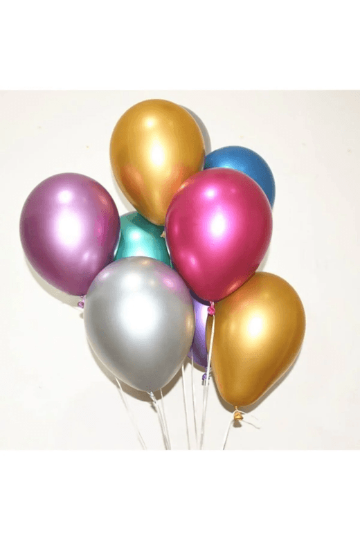 60312024 Gemar Metalik Balon Karışık Renk 100'lü Paket - 28*11