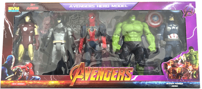 65210325 Avenders 5'li̇ Kutulu Kahraman Set Koleksi̇yon Fi̇gürler Avengers