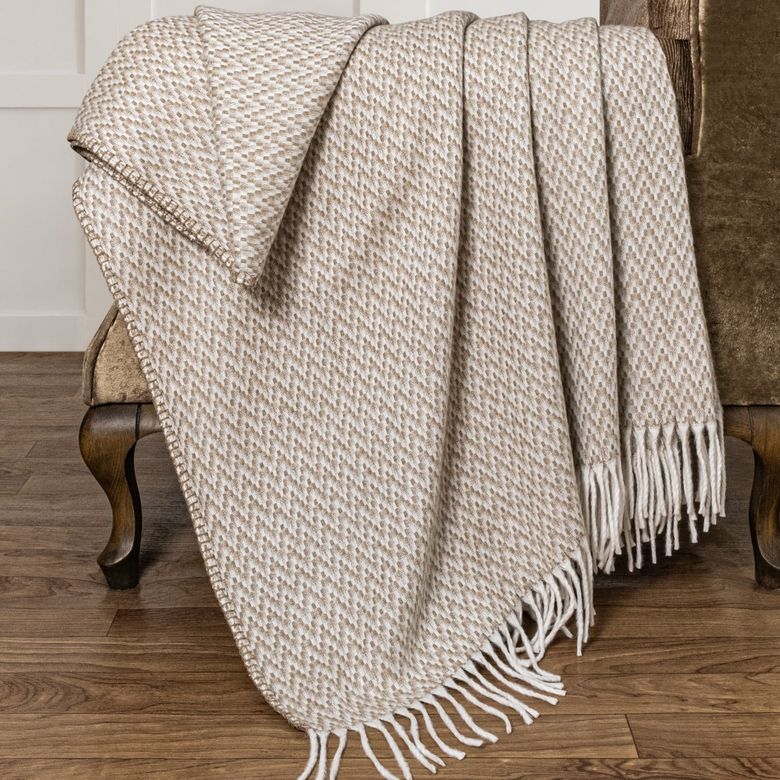 :₺699,00 Schafer Home Caprice Throw Battaniye 130X170 Cm-Bej