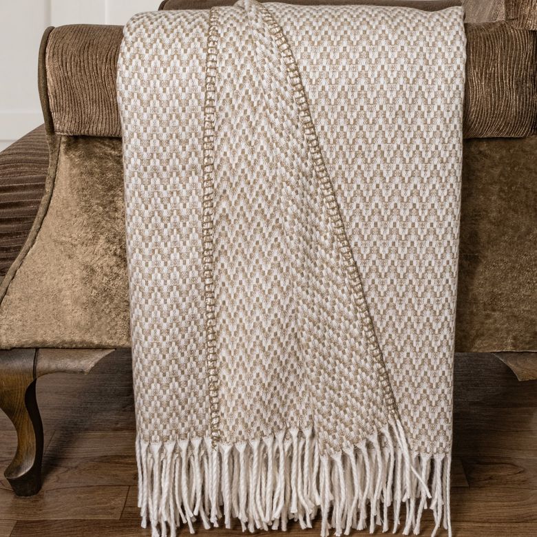 :₺699,00 Schafer Home Caprice Throw Battaniye 130X170 Cm-Bej