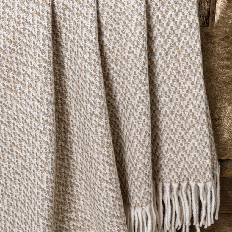 :₺699,00 Schafer Home Caprice Throw Battaniye 130X170 Cm-Bej