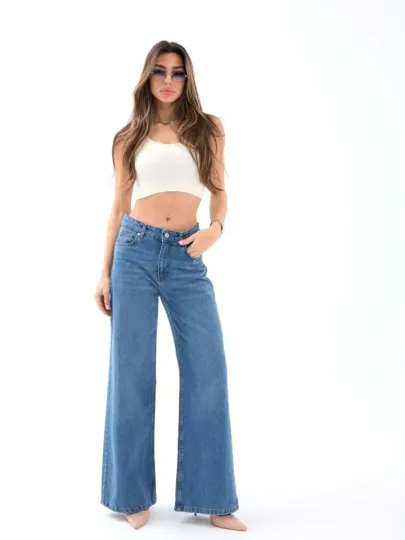 7418 KOT PANTOLON-MAVİ - 27 - Mavi̇