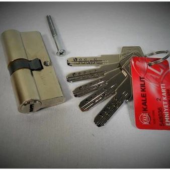 7431061 Kale Kilit Kapı Göbeği 164 Bne Bilyalı Barel 5 Anahtar68Mm Nikel N11.24