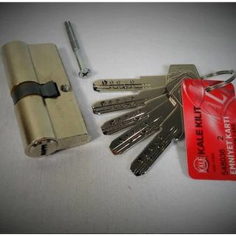 7431063 Kale Kilit Kapı Göbeği 164 Bne Bilyalı Barel 5 Anahtar68Mm Nikel N11.25