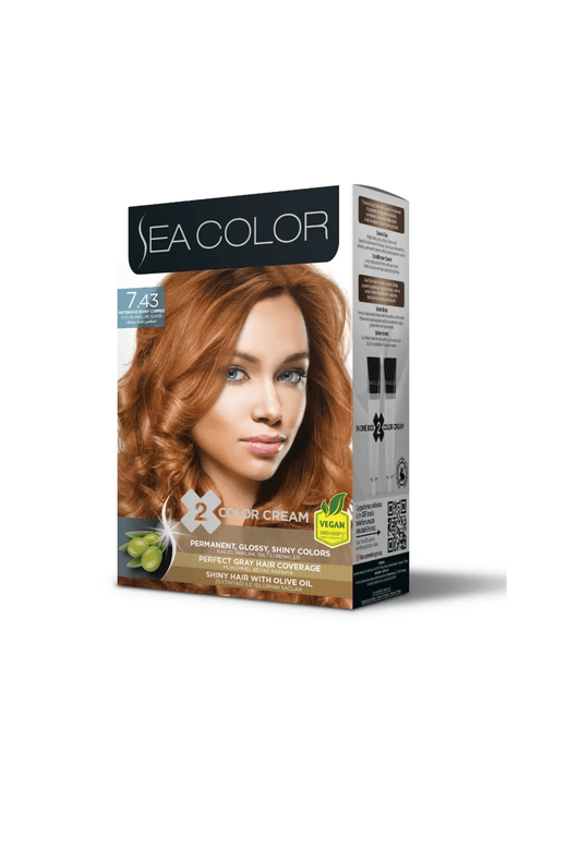 7.43S4R5N Sea Color Saç Boyası Yoğun Parlak Bakır 7.43