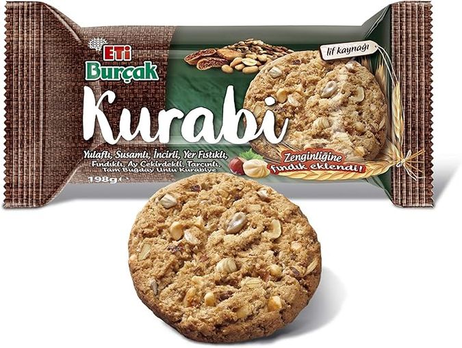 774412158 Eti Burçak Kurabi Fındıklı 198 G X 12 Adet
