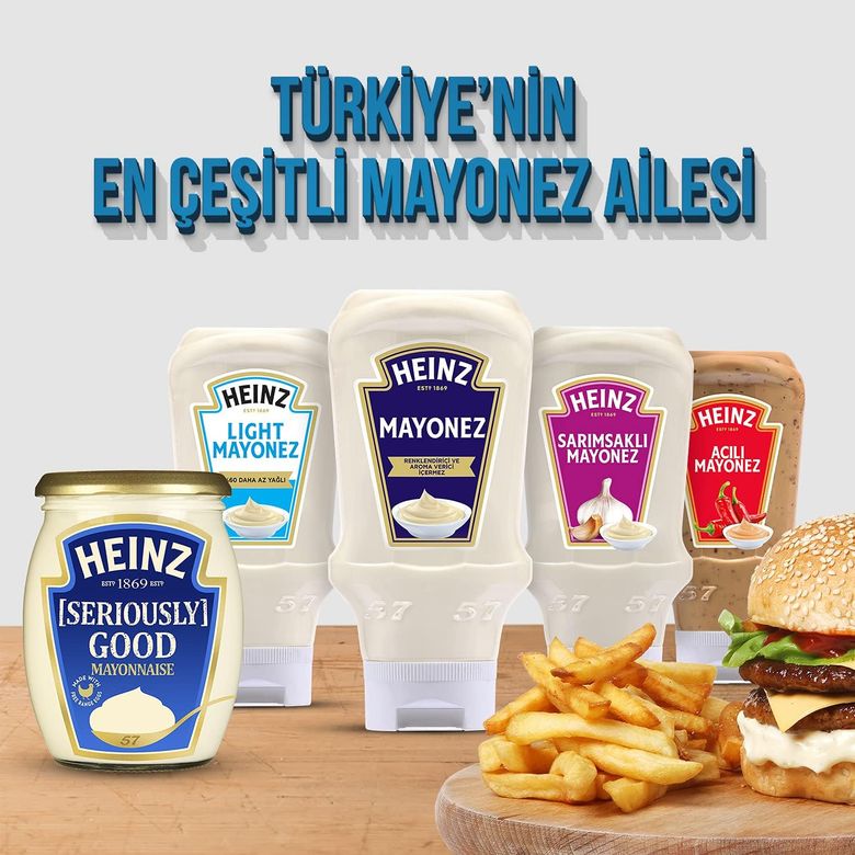 774458965 Heinz Acı Biberli Mayonez 400 Gr 6 Adet