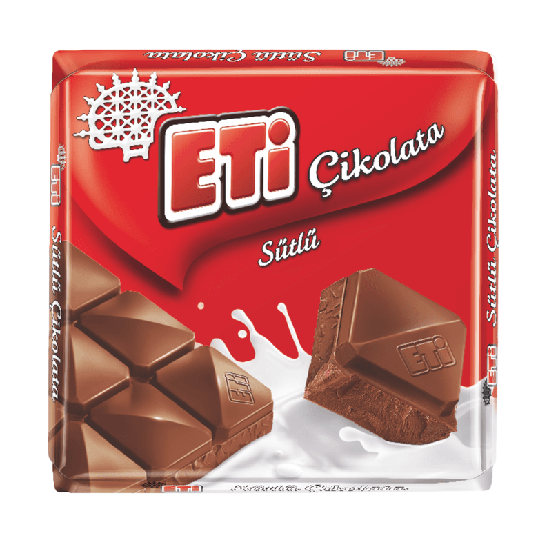7758692 Eti Çikolata Sütlü Kare 60Gr 6'lı