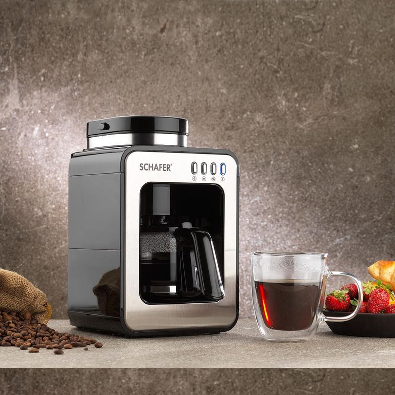 ₺7.999,00; Schafer Barista Öğütücülü Filtre Kahve Makinesi-Siyah