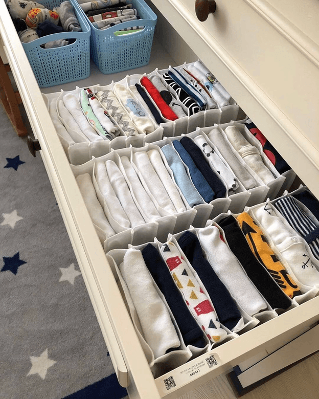 8 Bölmeli Dolap ve Çekmece Içi Düzenleyici Akordiyon Organizer L-00517 (6 Adet) ( Lisinya )