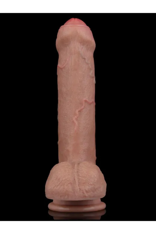 8'' Dual Layered Silicone Cock