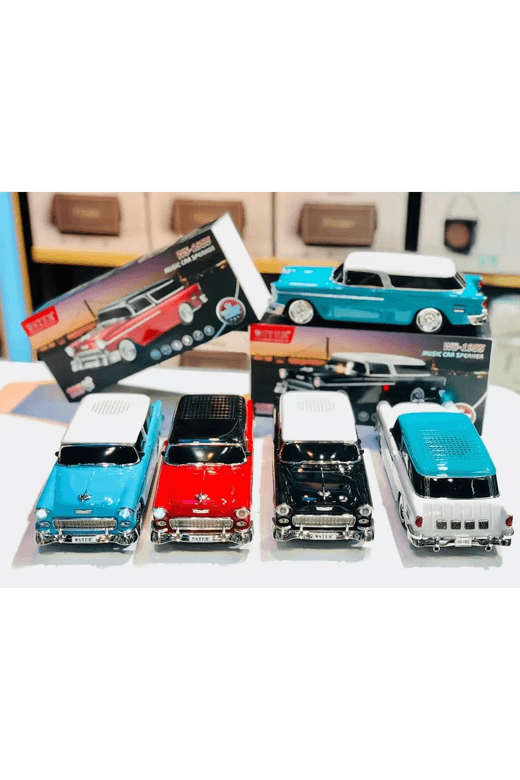 80182024 Wster Ws-1955 Klasik Araba Usb-Tf-Fm Radyo Bluetooth Hoparlör Beyaz