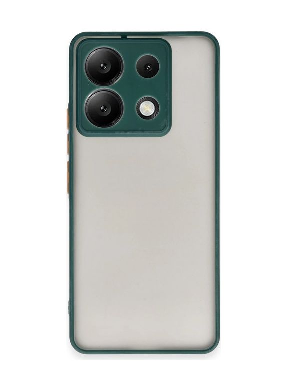 8683140761110-BLNC Redmi Note 13 5G Kılıf Montreal Silikon Kapak - Yeşil Diğer