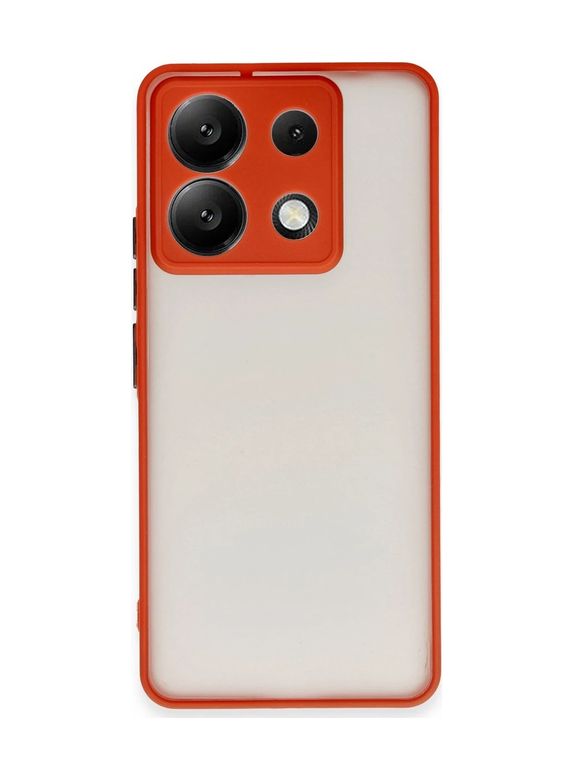 8683140761127-BLNC Redmi Note 13 5G Kılıf Montreal Silikon Kapak - Kırmızı Diğer