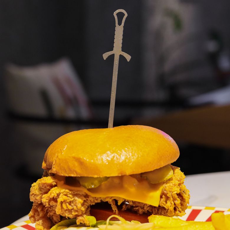 8684432001457 Kamp Ayısı® Sword™ 6 Adet Paslanmaz Çelik Burger Şişi