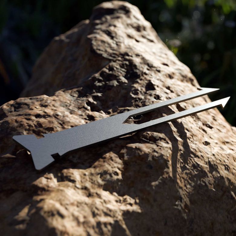 8684432001532 Kamp Ayısı® Klasik Çift Ağızlı Bushcraft Balıkçı Mızrak Ucu