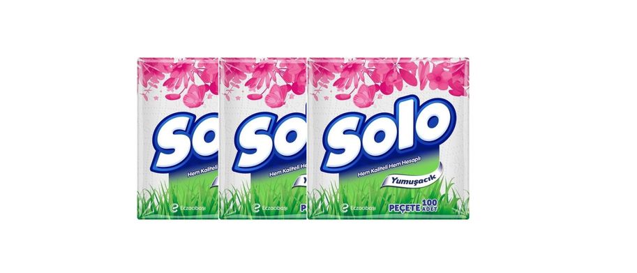 885447548 Solo Peçete 100'lü 3 Adet