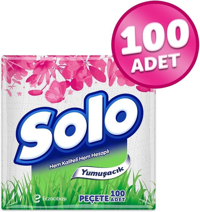 885447548 Solo Peçete 100'lü 3 Adet