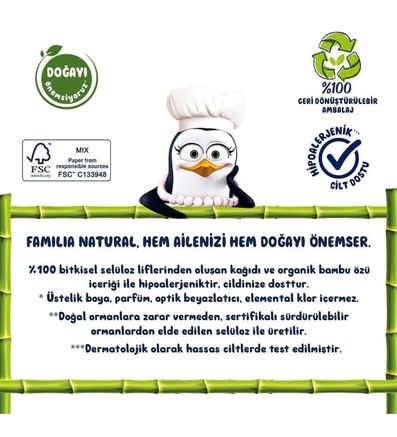 8854712659 Familia Plus Natural Tuvalet Kağıdı 32'li