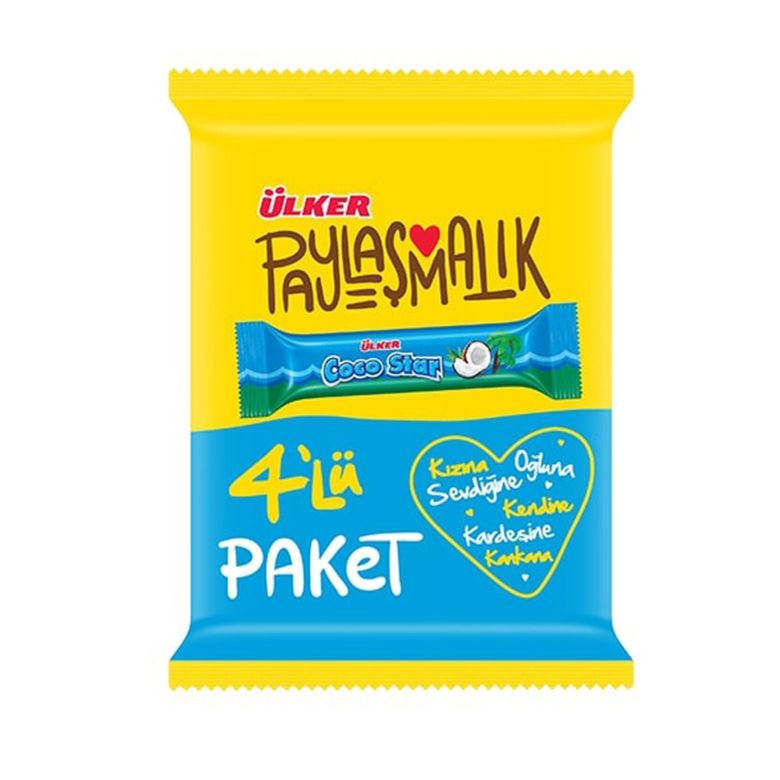 8855697 Ülker Cocostar 4'lüx4 Paket 100 Gr