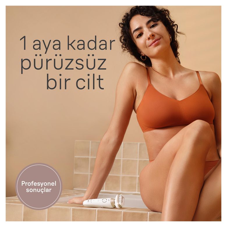 9-041. Silk‑Épil 9 Flex 3D Epilatör 360° Esnek Başlık Islak & Kuru Smart Touch & Smartlight Teknolojili