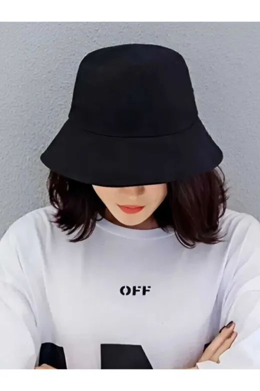 981001080Y240086159 Siyah Kova Şapka Balıkçı Şapka Bucket Hat