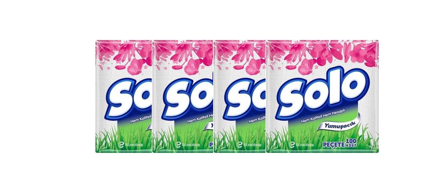 998855874 Solo Peçete 100'lü 4 Adet