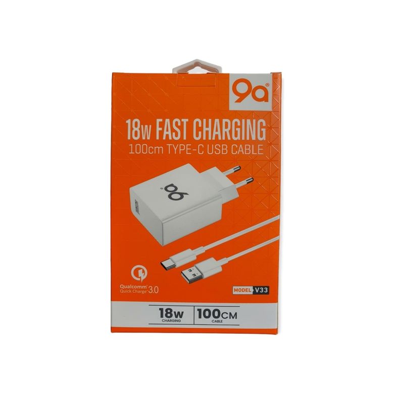 9A 18Watt Qualcomm 3.0 Type - C Hızlı Şarj Seti V33