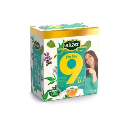 9’Lu Karışık Bitkisel Çay 60 Poşet Çay 100 Gr