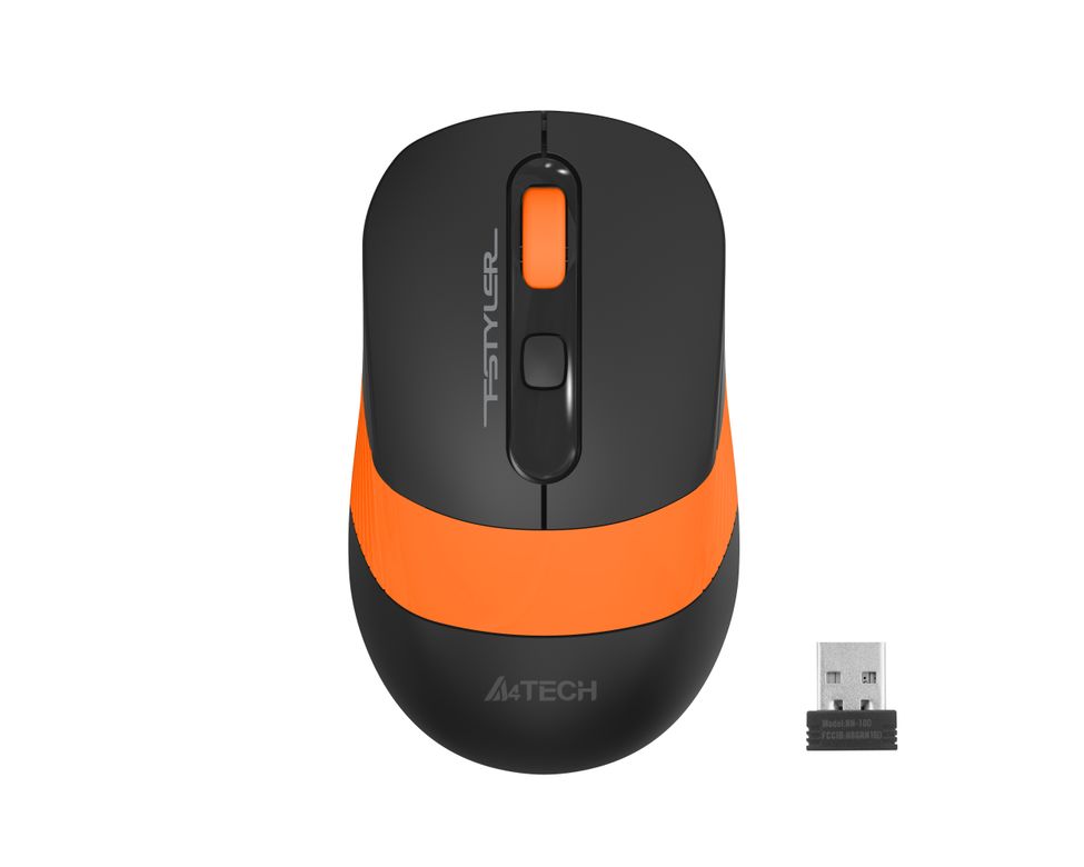 A4Tech FG10-T Kablosuz Mouse Siyah-Turuncu | Grisepet