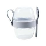 Aa Plastik 57855210125323980184975 Bizdeneve Kaşıklı Hazneli Pratik Taşınabilir Atıştırmalık Kabı Bakır