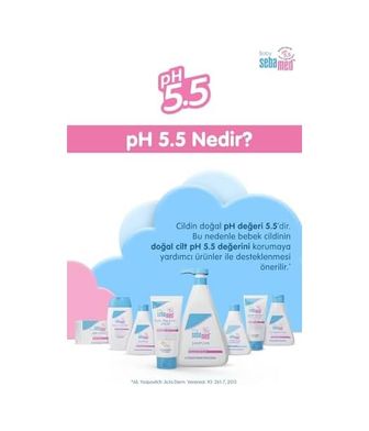 A&B Fashion 57855210114245780184975 Baby Ph 5.5 Göz Yakmayan Formül Nemlendirici Etkili Bebek Şampuanı 150 Ml Açik Gri