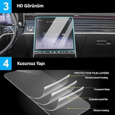 Abentiny 131614738 Toyota İle Uyumlu Corolla 2023 2024 2025 2026 Model Gösterge Panel 9H Nano Ekran Koruyucu