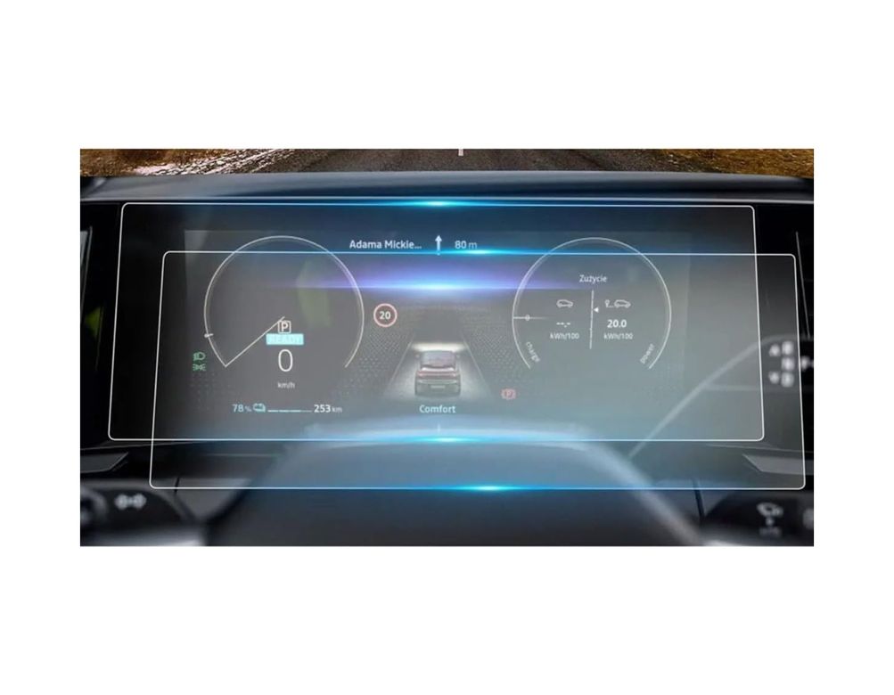 Abentiny 131617129 Renault Austral 12.3 İnç Dijital Gösterge 9 İnç Navigasyon Uyumlu Nano Ekran Koruyucu 2 Li Set 2023