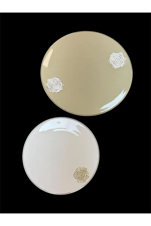 ACAR 2019656058585 Rozsa Porselen Pasta Seti Tkebt Brown