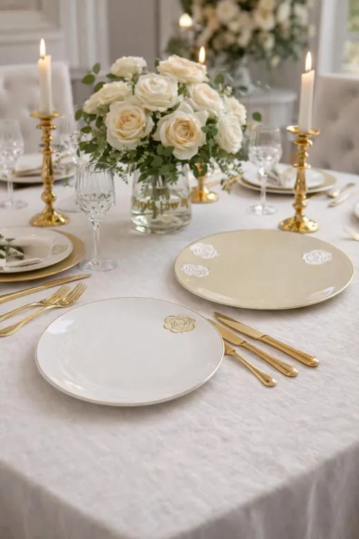 ACAR 2019656058585 Rozsa Porselen Pasta Seti Tkebt Brown