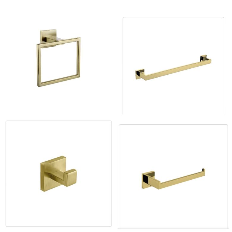 ACAR ACARMATTESET Matte Gold Aksesuar Set