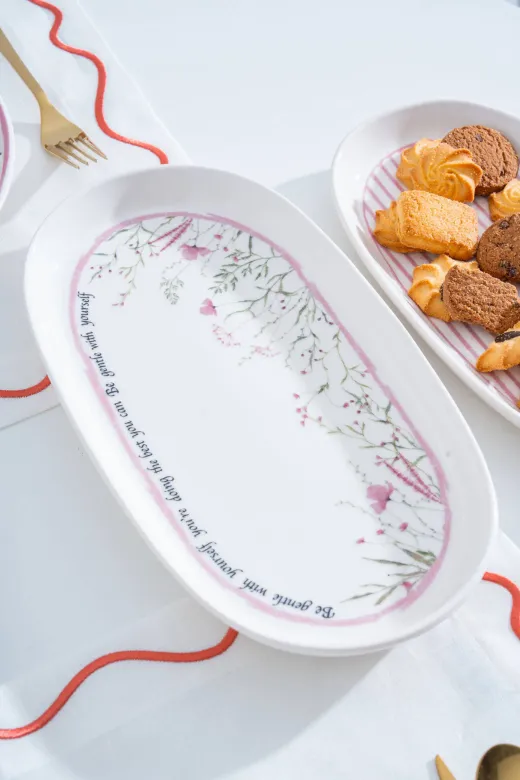 ACAR HCA-09087/12 Laila 3 Lü Kayık Tabak Seti