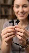 Accusys 131611736 Akg Tarz Type C Kablolu Kulaklık, Type-C Girişli, Cihaz Seçmez, Hifi Ses, Dahili Mikrofon, Ergonomik Tasarım, Hasır Sarım, Kablo Üzerinde Ses Açma Kapama Ve Cevaplama Tuşlu Dlx-15