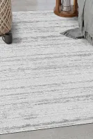 Açık Gri Yumuşak Bohem Özel Kesim Koridor Mutfak Salon Balkon Tozumayan Çocuk Odası Halısı