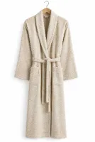 Açık Kahve Büyük Beden Şalyaka Pamuklu Hamam Sauna Banyo Battal Kadın Erkek Unisex 3xl 4xl Bornoz