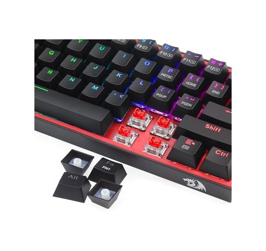 Acil Pano 131612484 K616 Fizz Pro% 60 3 Modlu Kablolu, 2.4Ghz Kablosuz, Bluetooth Mekanik Oyun Klavyesi, 61 Tuşlu Kompakt W/siyah Renkli Tuş Kapakları, Doğrusal Kırmızı Anahtar, Pro Sürücü/yazılım Destekli