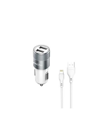 ACL AC-06 10 w Ac-06 2.1A, 10Watt 2Xusb 1Mt  Mikro Kablo Araç İçi Şarj