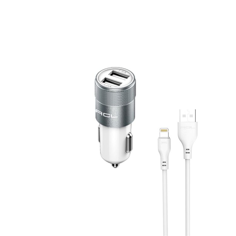 Acl Ac-07 Power Classic Series Araç İçi Şarj Aleti Lightning Kablolu Araç İçi Şarj Cihazı