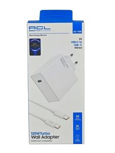 ACL Ac-109 120Watt Turbo 1Xusb-A, 1Metre A To C Kablolu Duvar Şarj Aleti